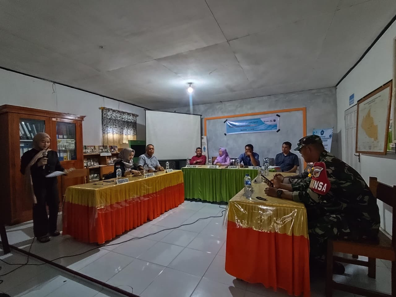 Kegiatan Rapat Anggota Tahunan Koperasi Desa Kelurahan Merah Putih Dulomo Dihadiri Babinsa Koramil Telaga