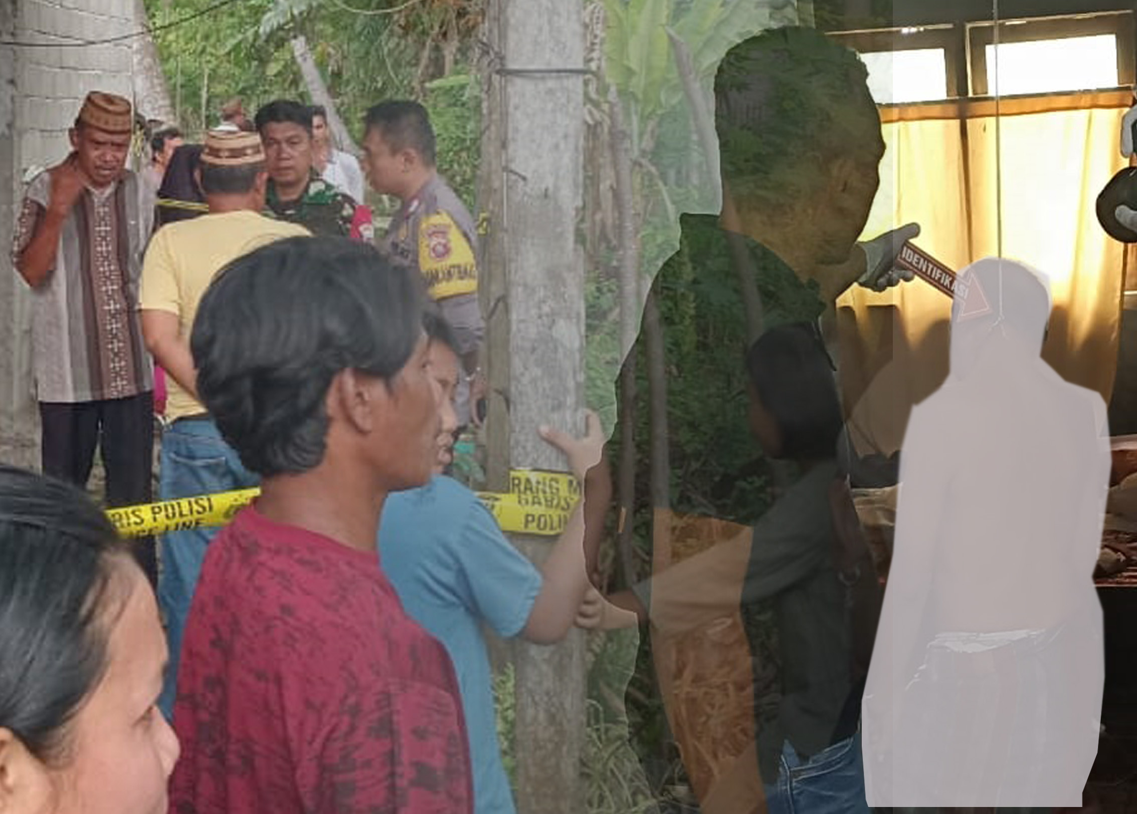 Babinsa Limboto Bergerak Cepat Menuju Lokasi Setelah Terima Informasi Warga Gantung Diri Di Kelurahan Hunggaluwa 