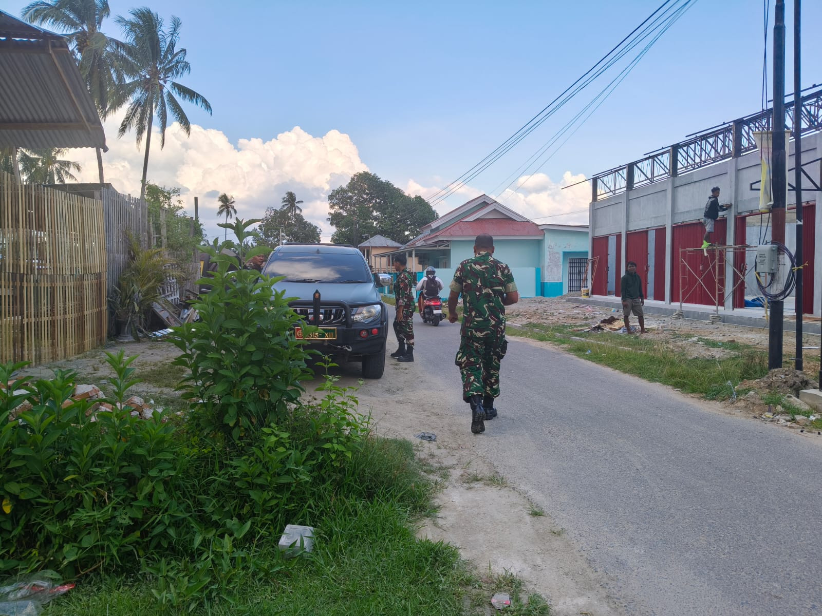 Progres Gerai Koperasi Merah Putih Desa Tenggela Dipantau Dandim 1315 Kabupaten Gorontalo